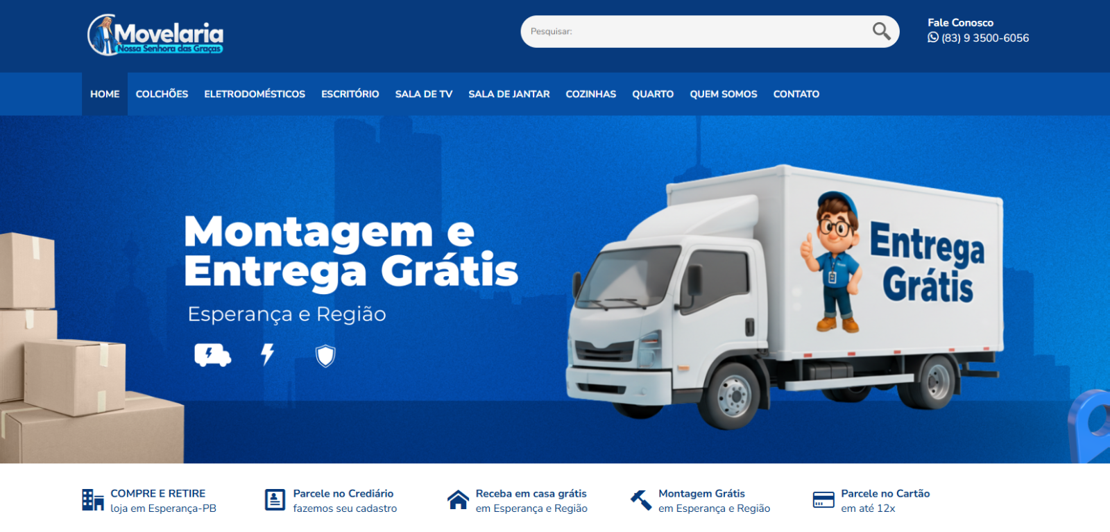 Site da Movelaria Nossa Senhora das Graças